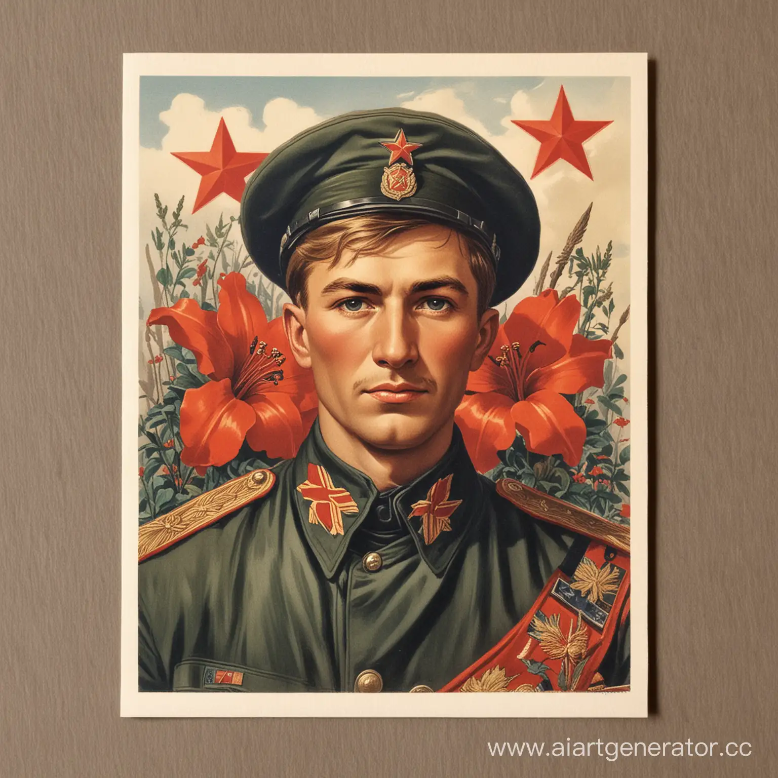 Postcard-Hero-Commemorating-the-Great-Patriotic-War-Victory-on-May-Ninth