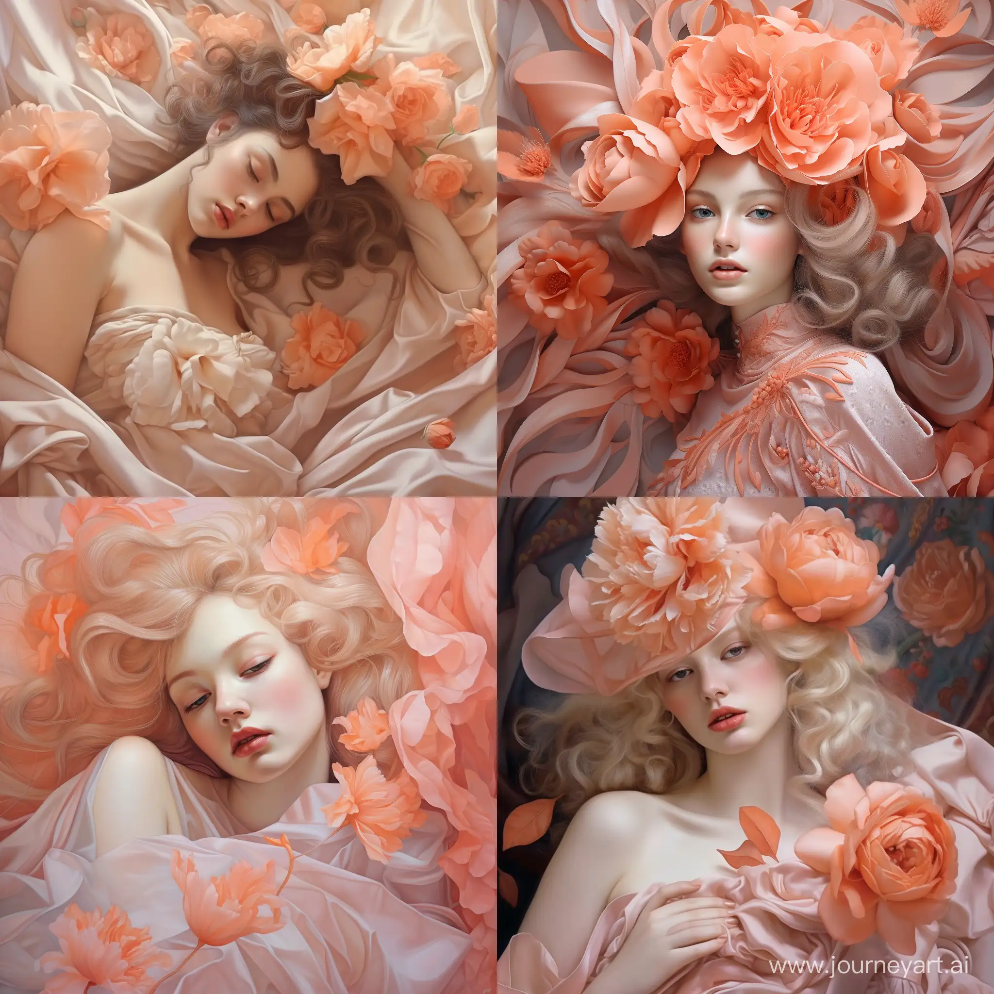 express tenderness)))fantastically beautiful, many small details, expression, photorealism, in peach tones
