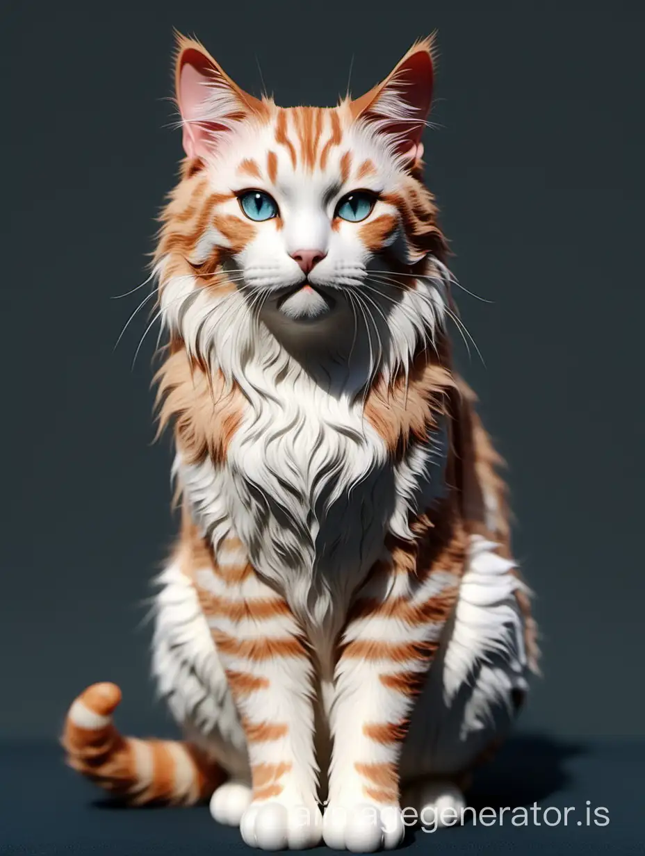 Lifelike-Cat-Sculpture-in-Natural-Surroundings