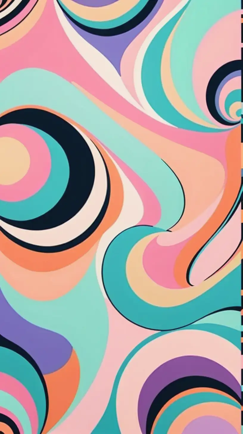 Vibrant Animated Pastel Maximalism Pattern in Motion