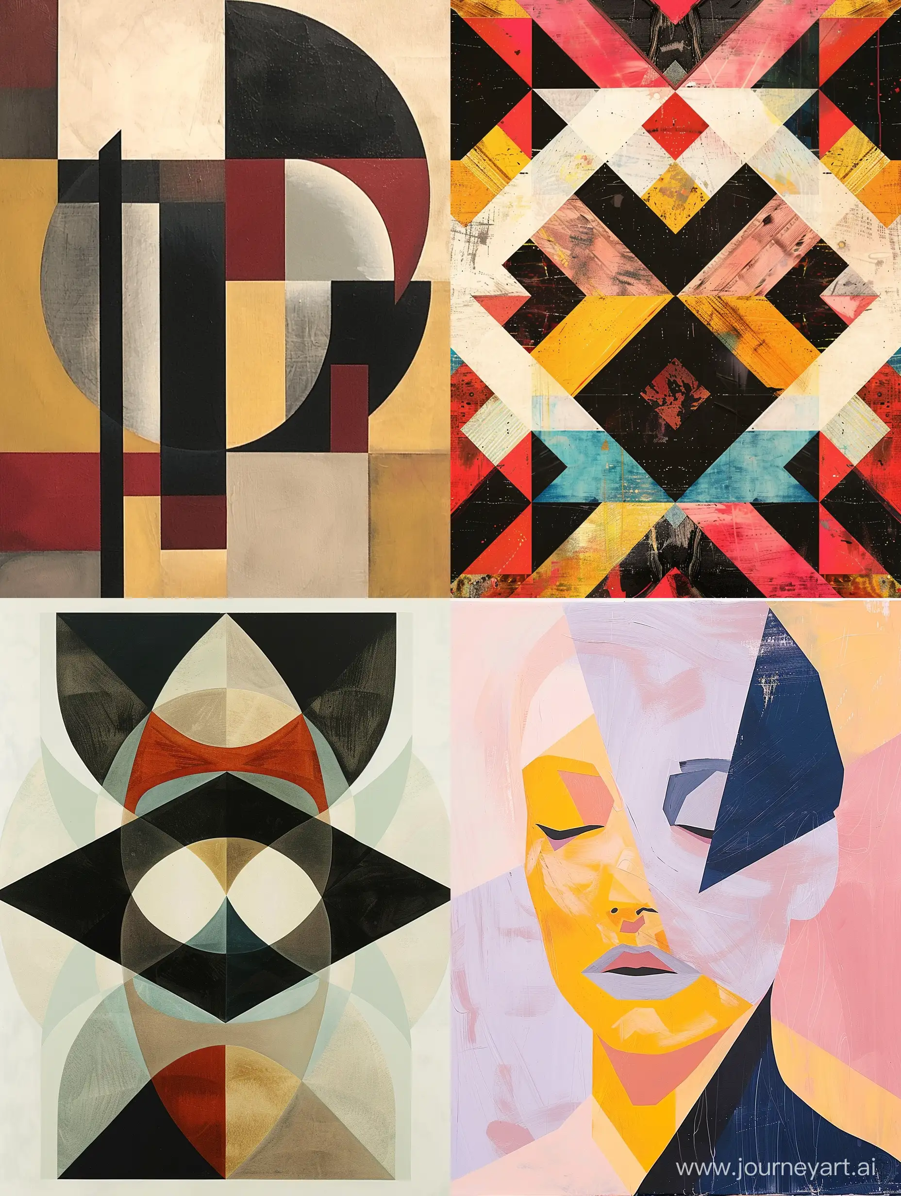 Geometric-Harmony-Minimalist-Abstract-Paintings-with-Symmetrical-Compositions