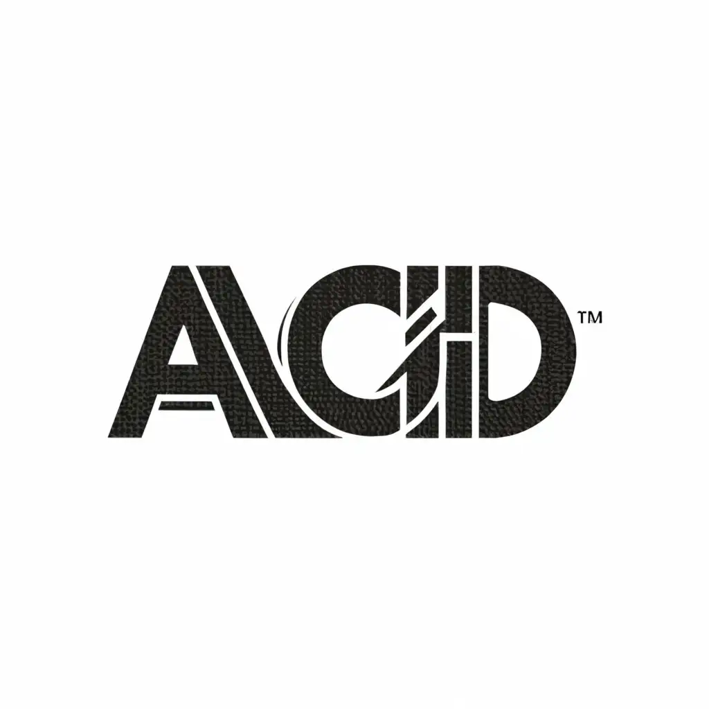 a logo design,with the text "acid", main symbol:carbon fiber,Moderate,clear background