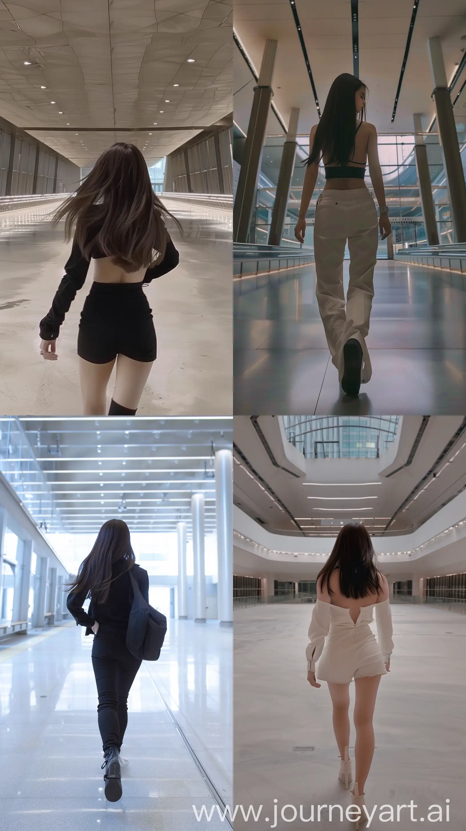 Stylish-Stroll-Blackpinks-Jennie-Captures-Aesthetic-Selfie-in-Sleek-Modern-Hallway