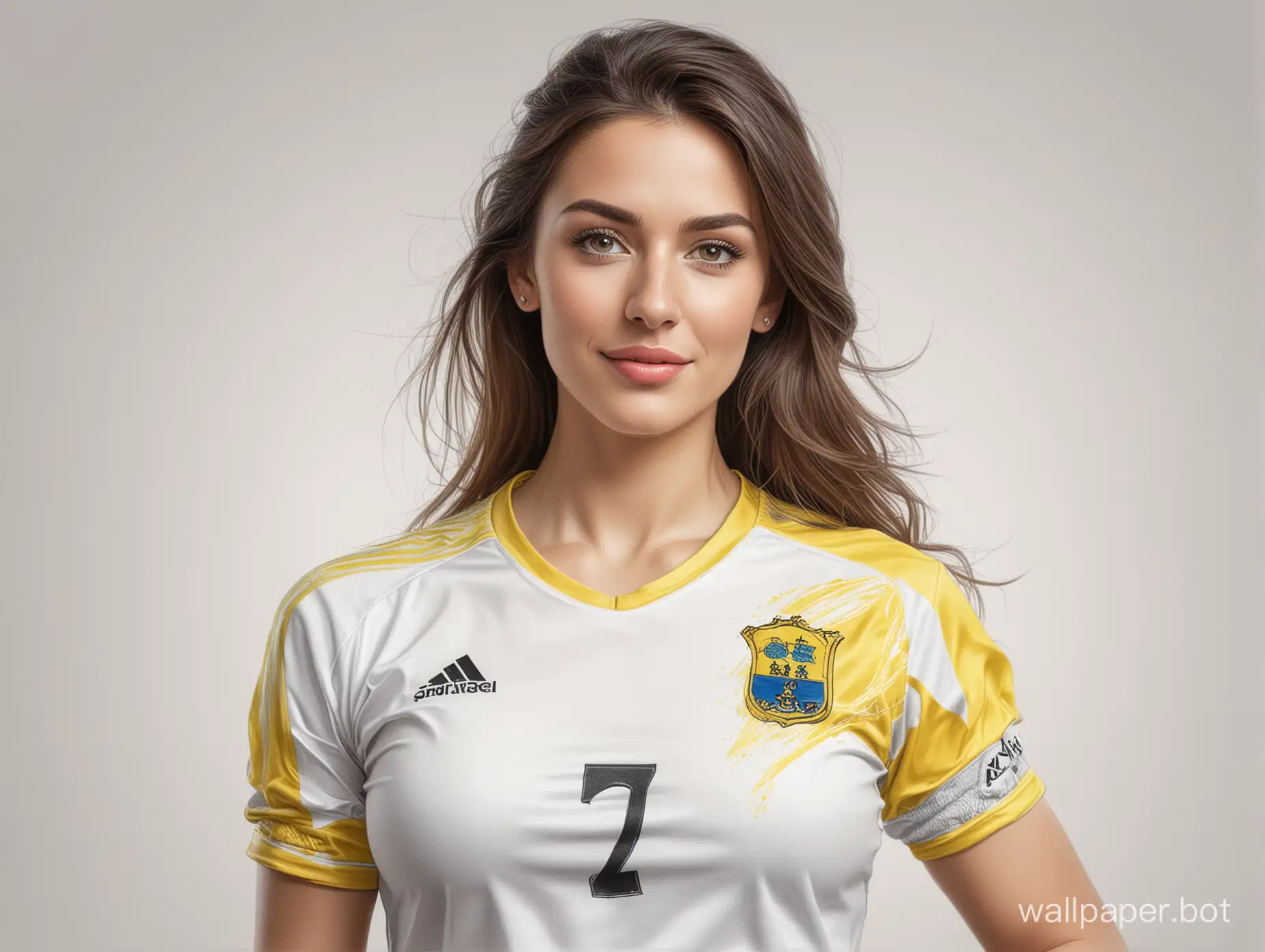sketch beauty Andalusian 25 years 6 breast size narrow waist soccer shape
Villarreal white background masterpiece photo portrait