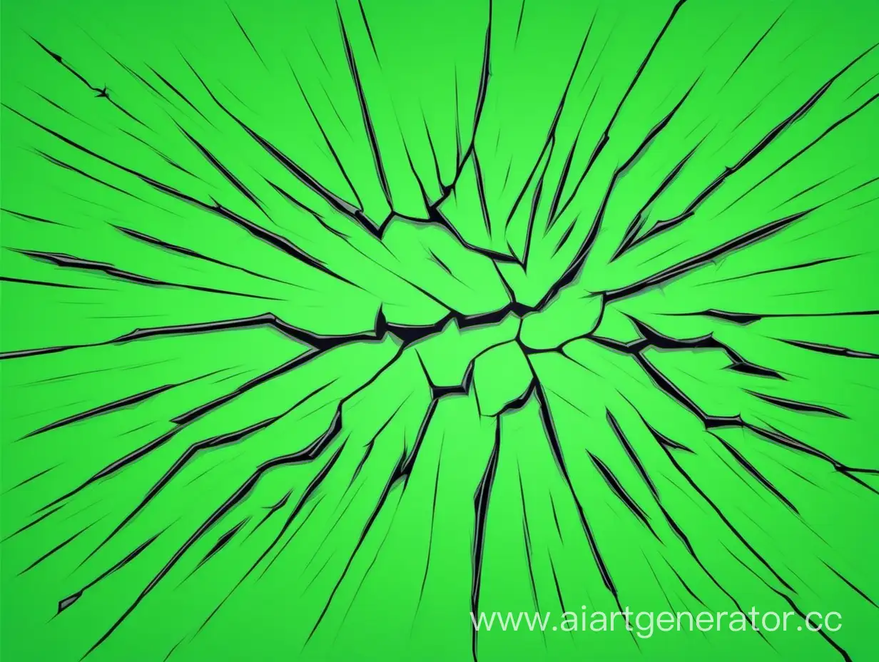 Whimsical-Cartoon-Cracks-on-Vibrant-Green-Background