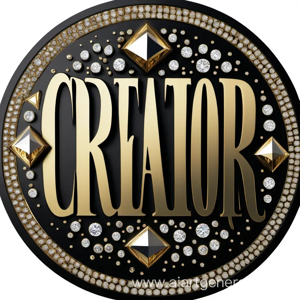 Exquisite-Black-and-Gold-Diamond-Creator-Label