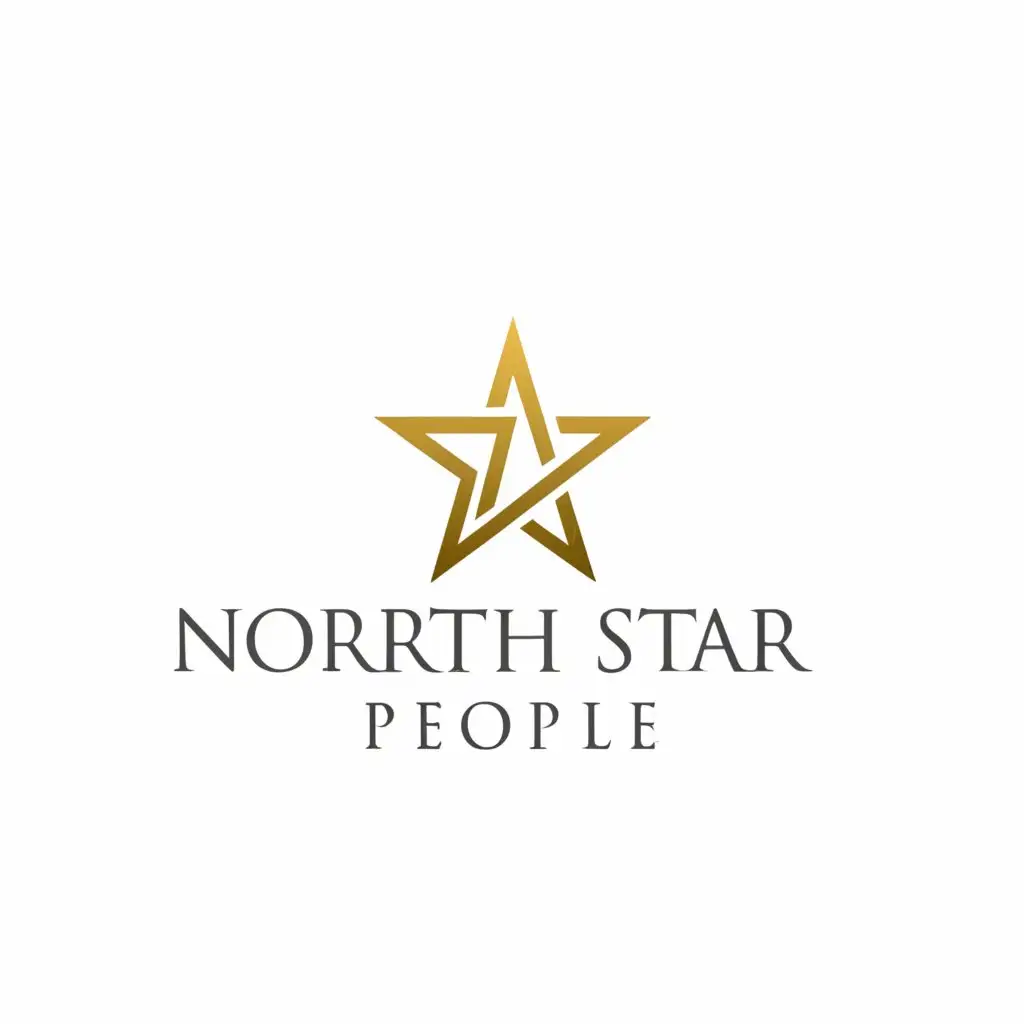LOGO-Design-for-North-Star-People-Guiding-Star-Emblem-for-Consulting-and-Placement-Services
