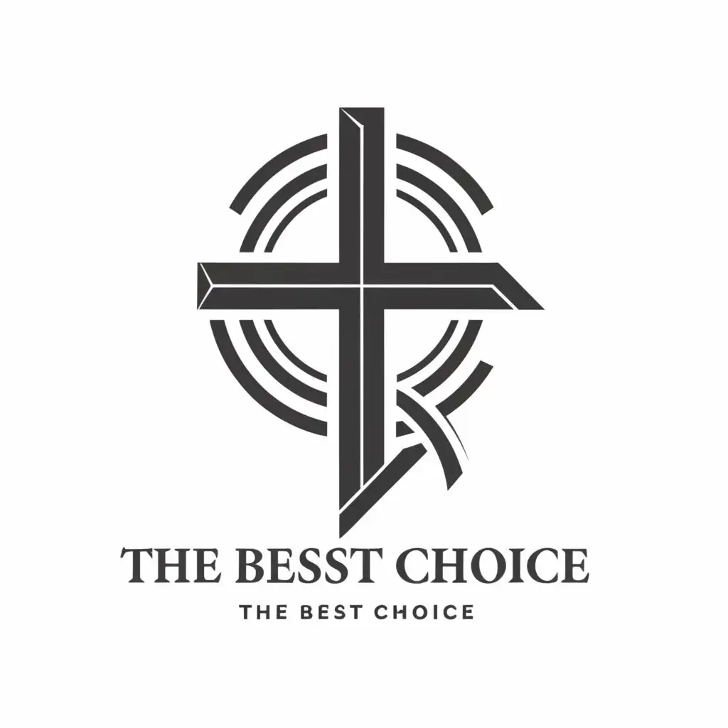 logo, CROSS, with the text "THE BEST CHOICE (LUKE 10:42)", typography