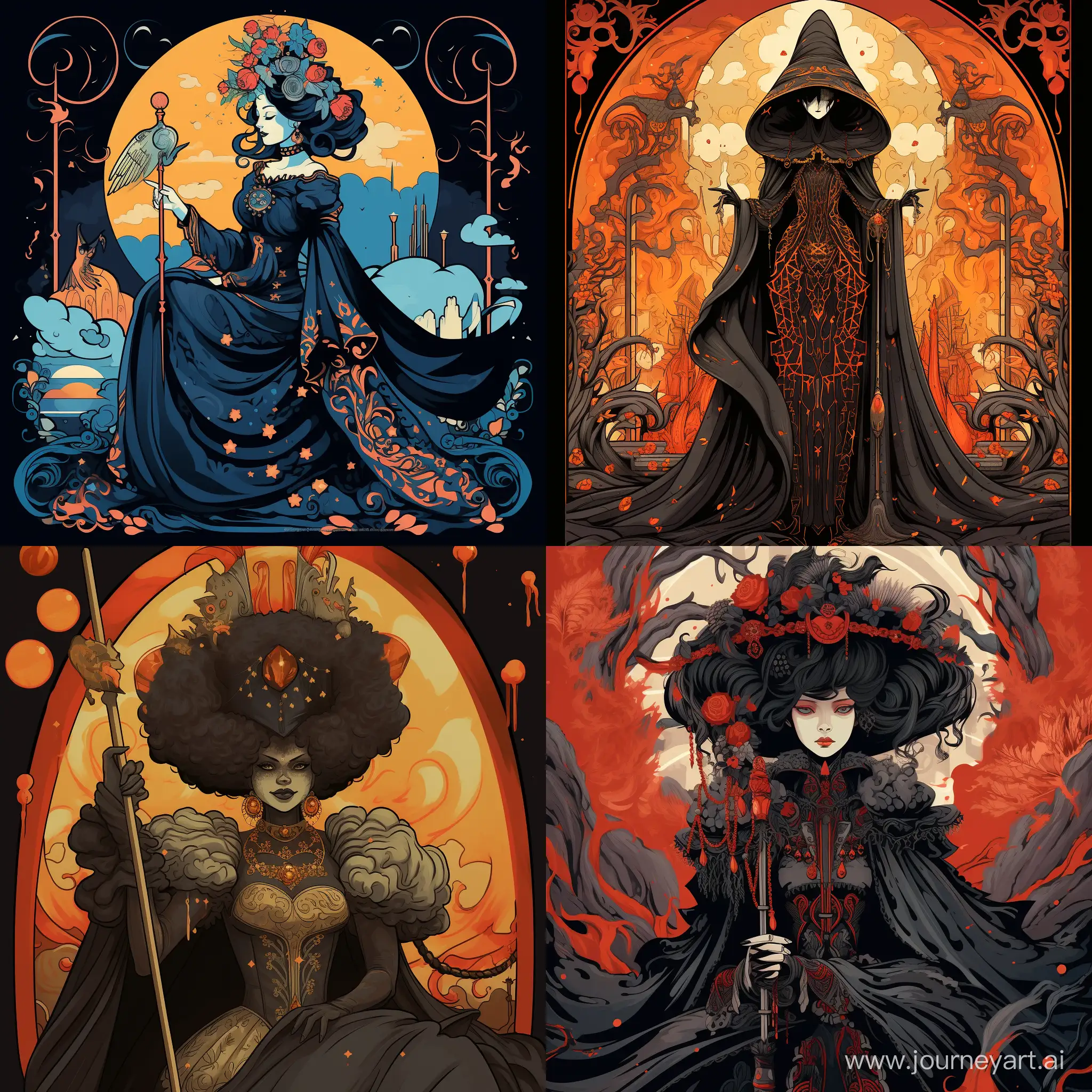 Cartoonish-Witch-Empress-Tarot-Card