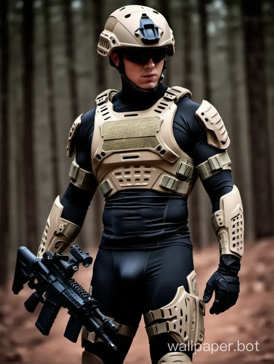 boys, spandex, athletes, tactical gear, athletic body, armor 
 realistic, future, multicam, not human, without a helmet