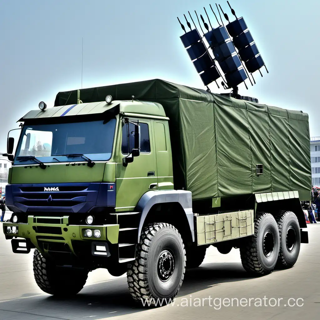 Antennaequipped-KamAZ-Truck-in-Action