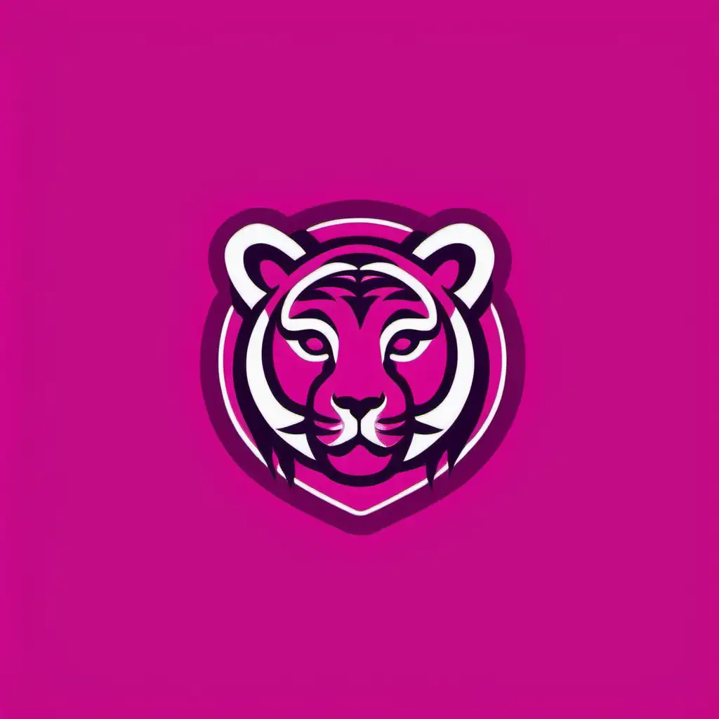 Step into the world of minimalism with a cute logo featuring a magenta-colored tiger. The design is simple yet captivating, with clean lines and a charming demeanor that reflects the company's approachable and modern identity. Cute logo, magenta-colored tiger, minimalistic, simple design, clean lines, approachable, modern.
