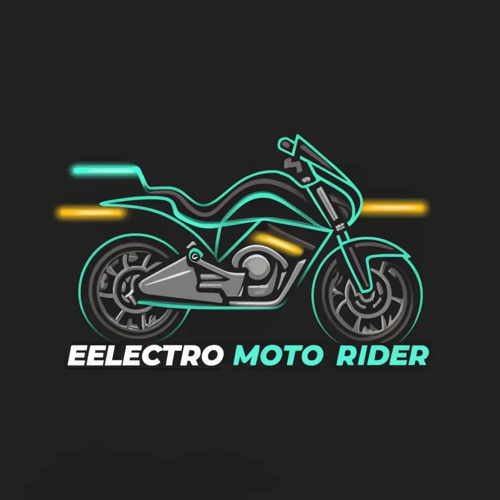 a logo design,with the text "Electro Moto Rider", main symbol:Motorcycle,Moderate,be used in Automotive industry,clear background