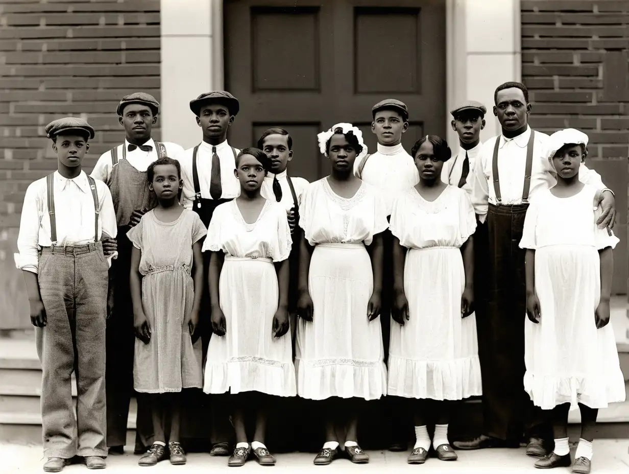 Historical Photograph of 1924 Tulsa African American Community