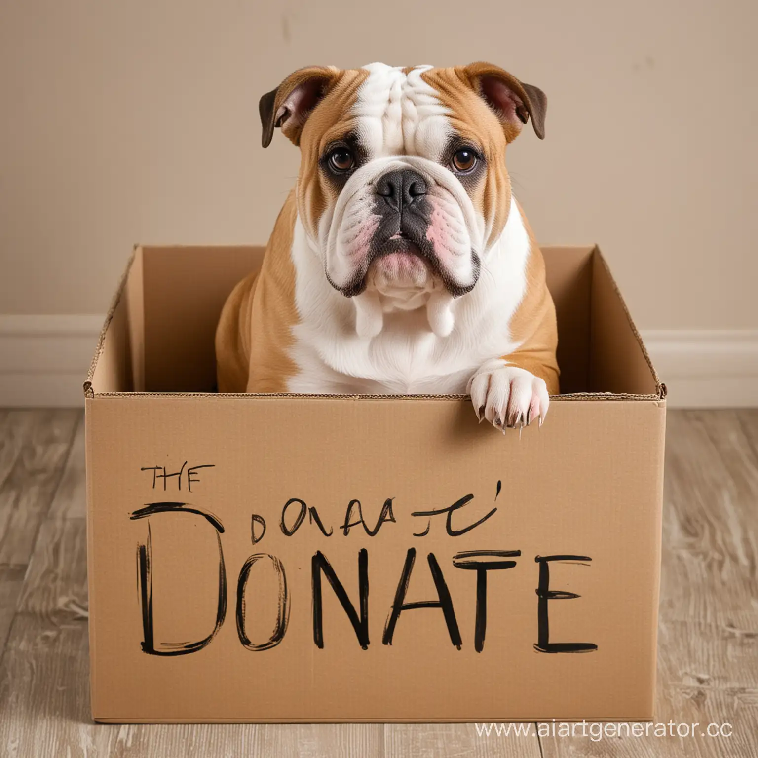 Bulldog-in-Donate-Box