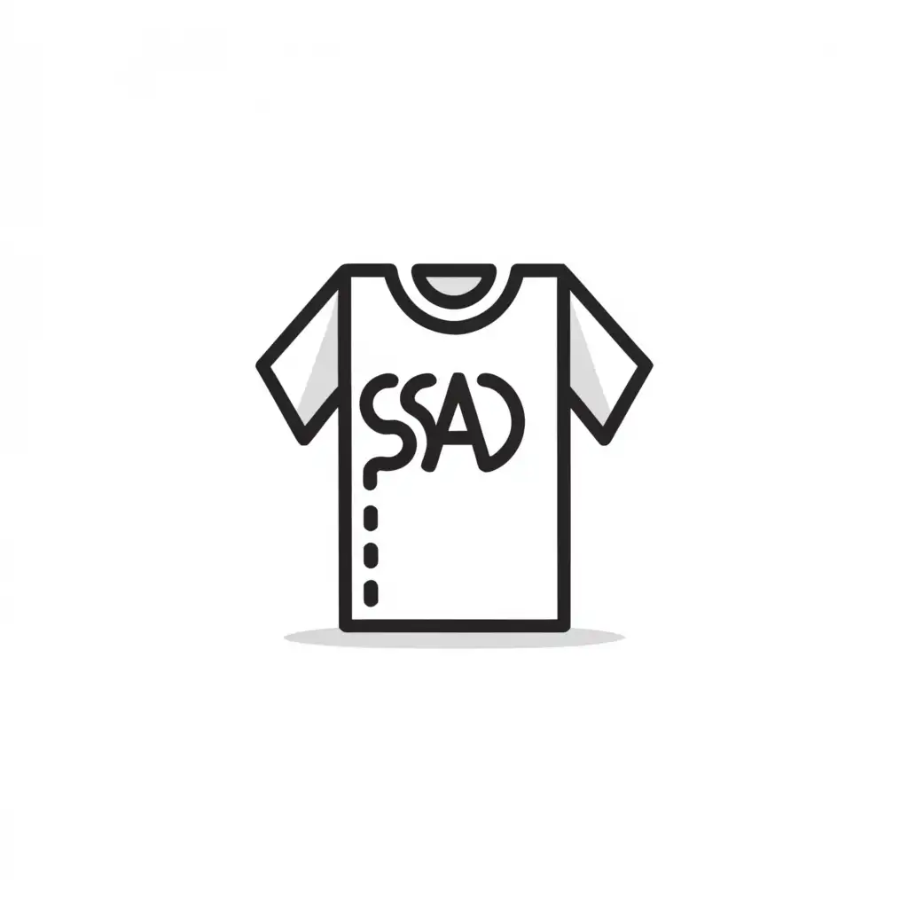 a logo design,with the text "Sad", main symbol:Shirts,Moderate,clear background