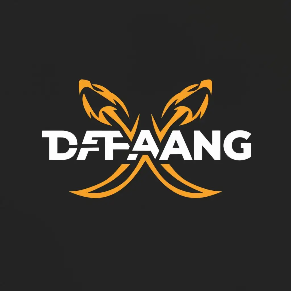 LOGO-Design-For-DFang-SnakeInspired-Typography-on-Clear-Background