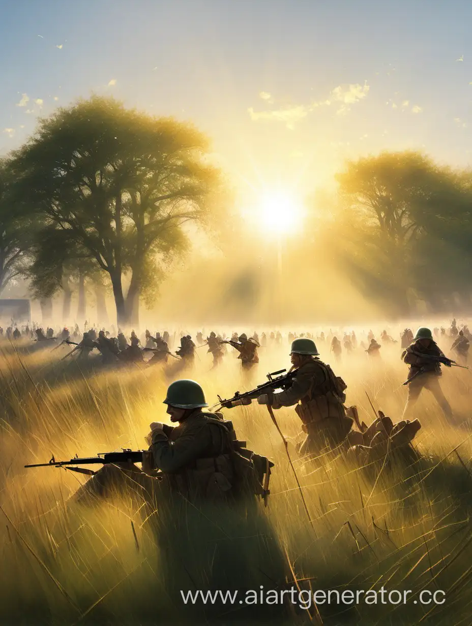 Солнечное утро на поле битвы