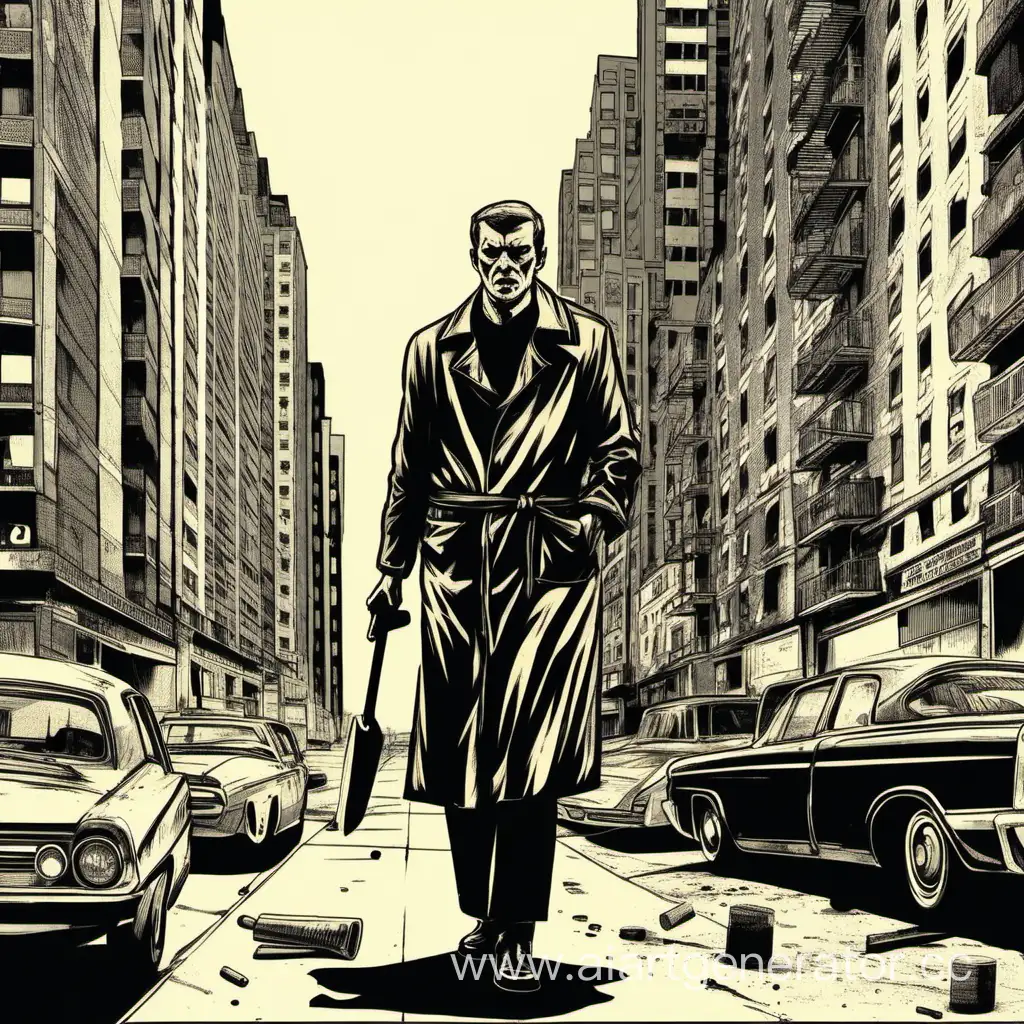 Cityscape-ButcherKiller-1960s-Noir-Murder-Scene