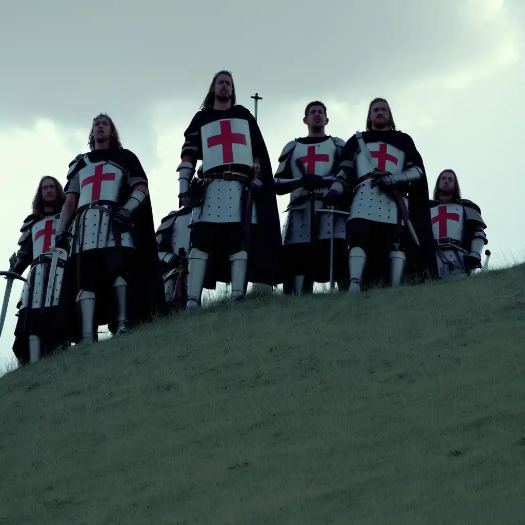 Crusaders on top of a hill 