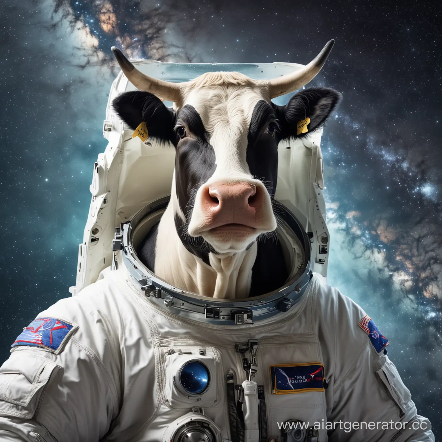 Коровы голштинской породы в космосе космонавты