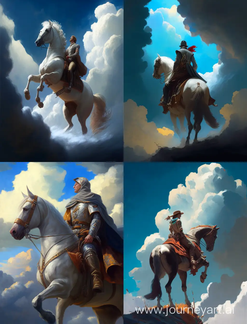 Knight-Riding-Horse-Gazing-into-Distance-under-Dramatic-Sky
