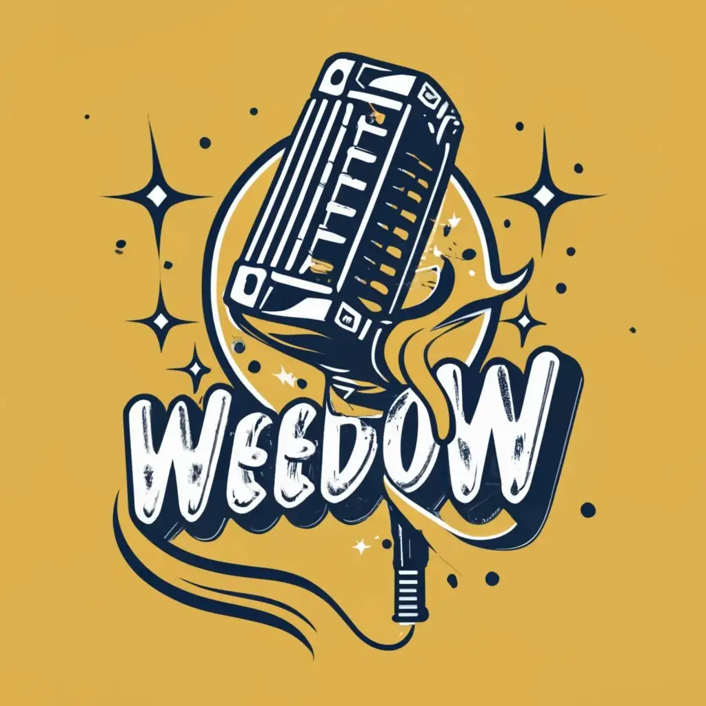 LOGO-Design-For-WeedoW-Vibrant-Liquid-Microphone-Typography-for-Entertainment-Industry