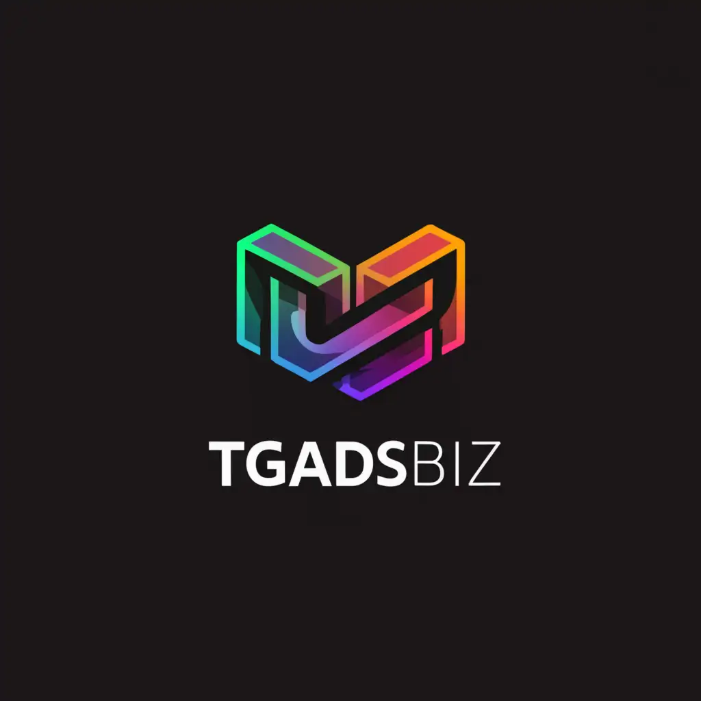 a logo design,with the text TGADS.BIZ, main symbol:TGADS.BIZ,Moderate,clear background