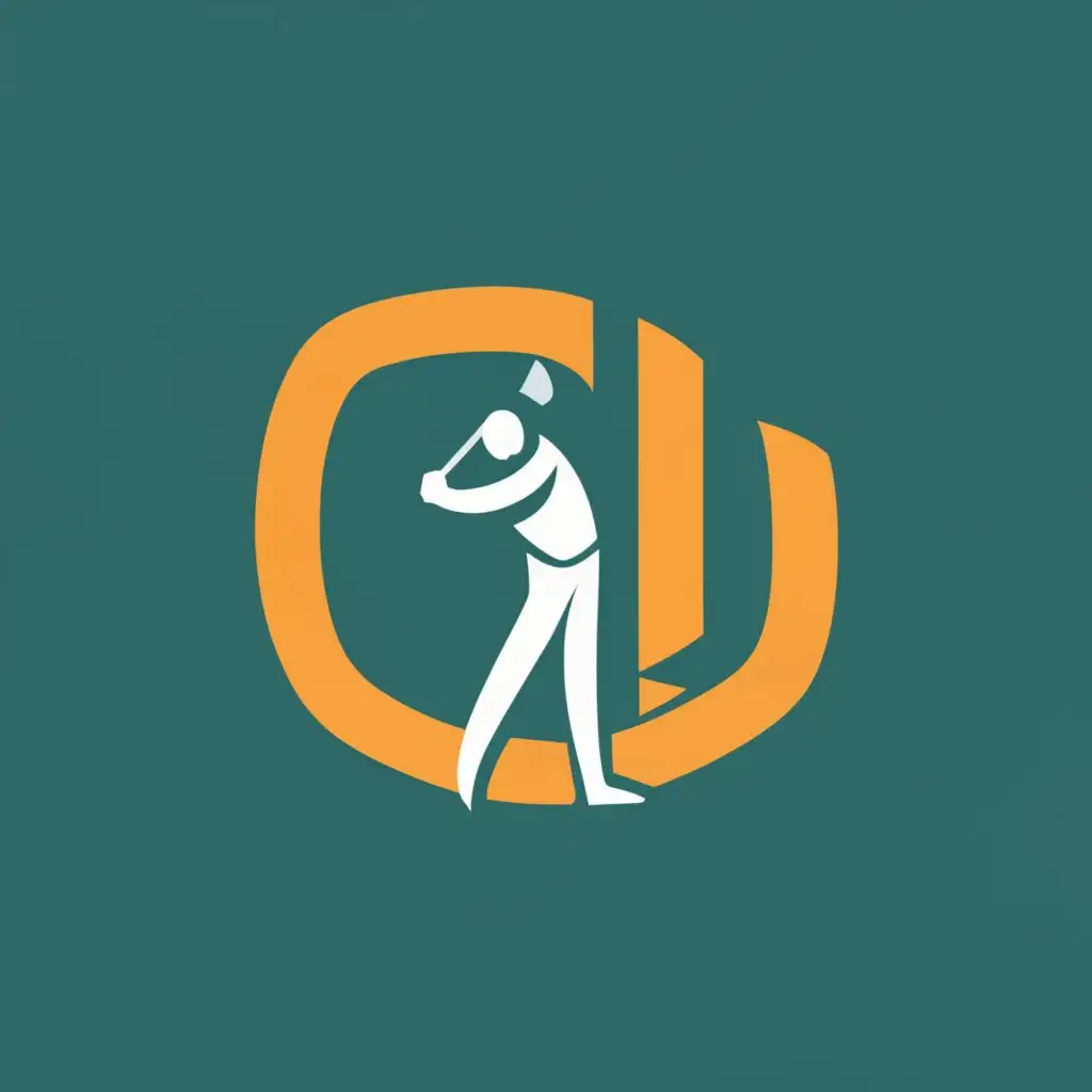 logo, golf man, with the text "golf man", typography, be used in Sports Fitness industry