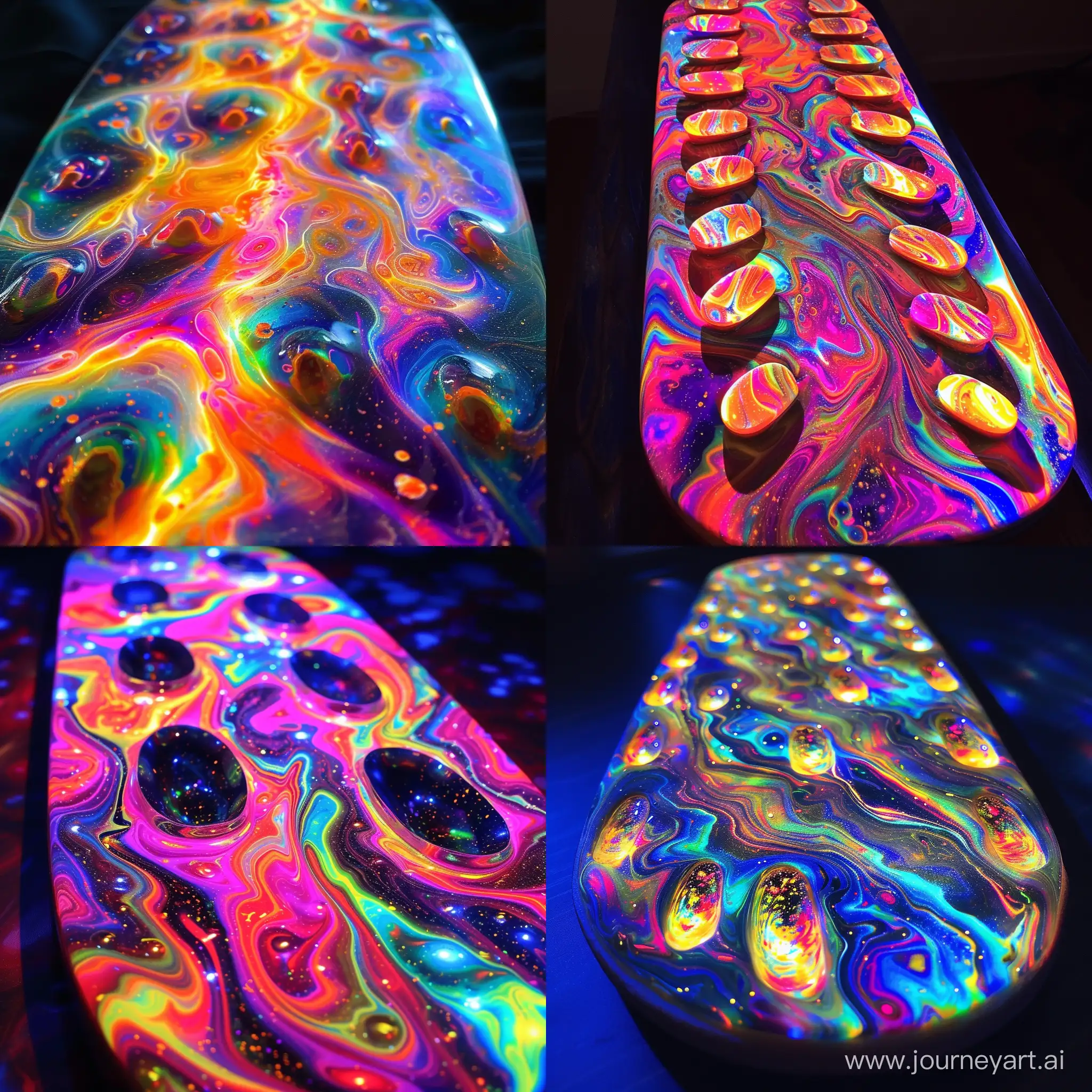 Mesmerizing-Sadhu-Board-with-Swirling-Epoxy-Resin-Art