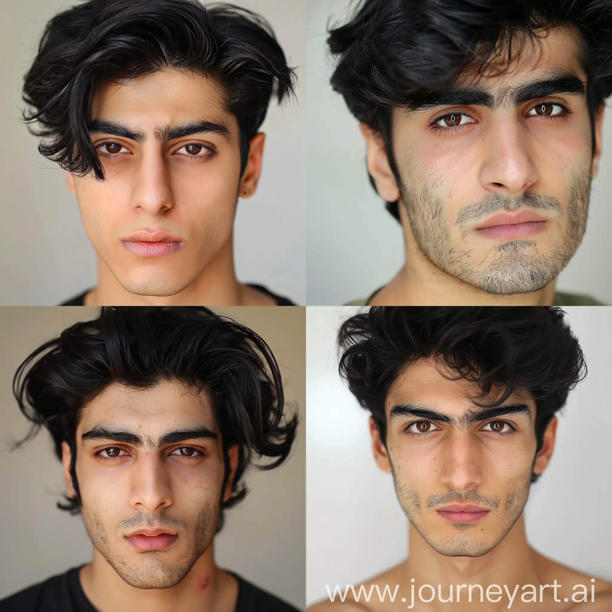 Красивые смуглые иранские парни с черными волосами и карими глазами