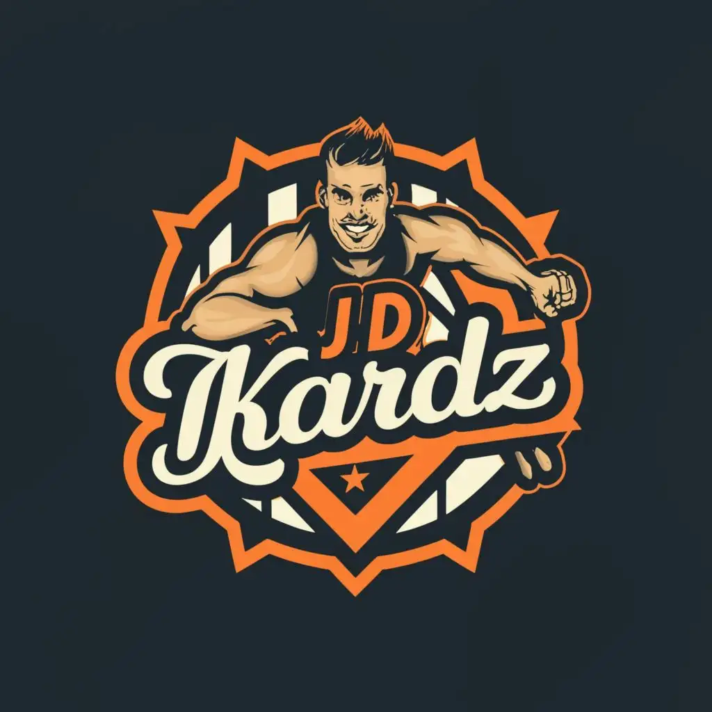 logo, Sports cards, with the text "JD Kardz", typography, be used in Sports Fitness industry