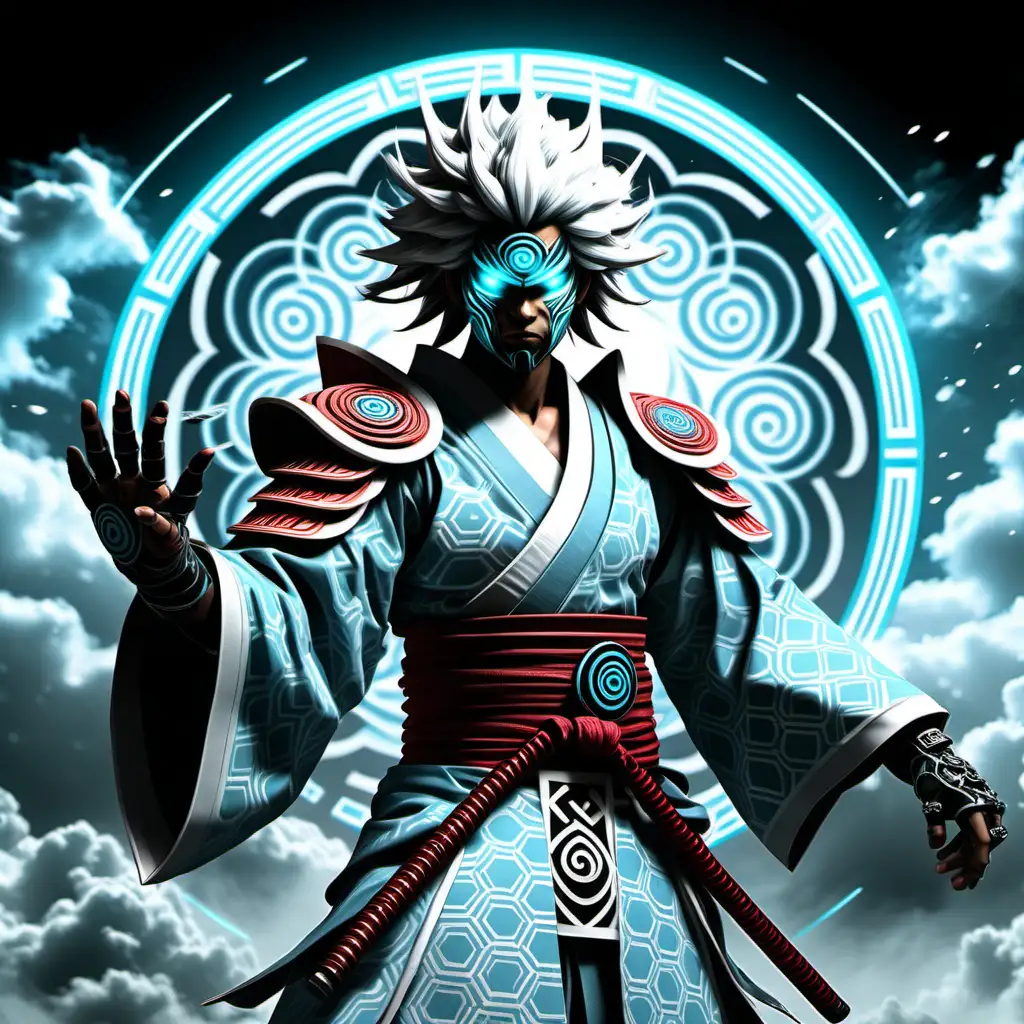 High Definition Cyberpunk Samurai Ninja Boss Character Creation Screen
