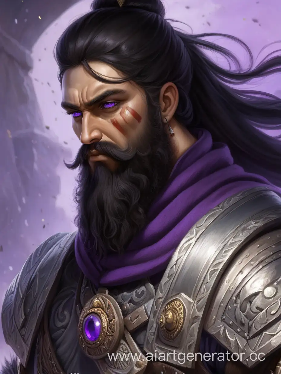 Ancient-Russian-Warrior-with-Black-Hair-and-Purple-Eyes-in-Dramatic-Setting