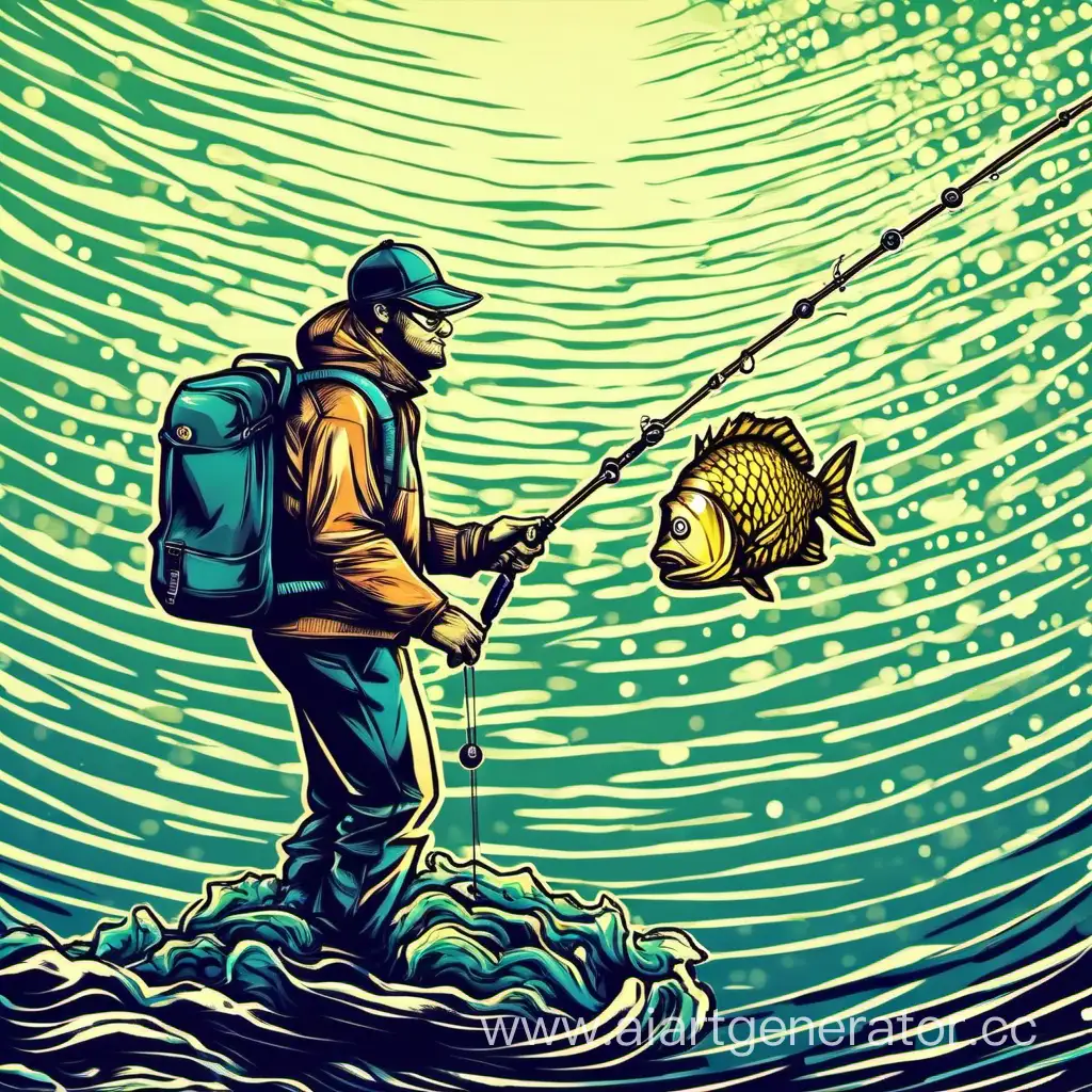 Cryptofisher-Using-Cryptofishing-Rod-to-Catch-Cryptofish