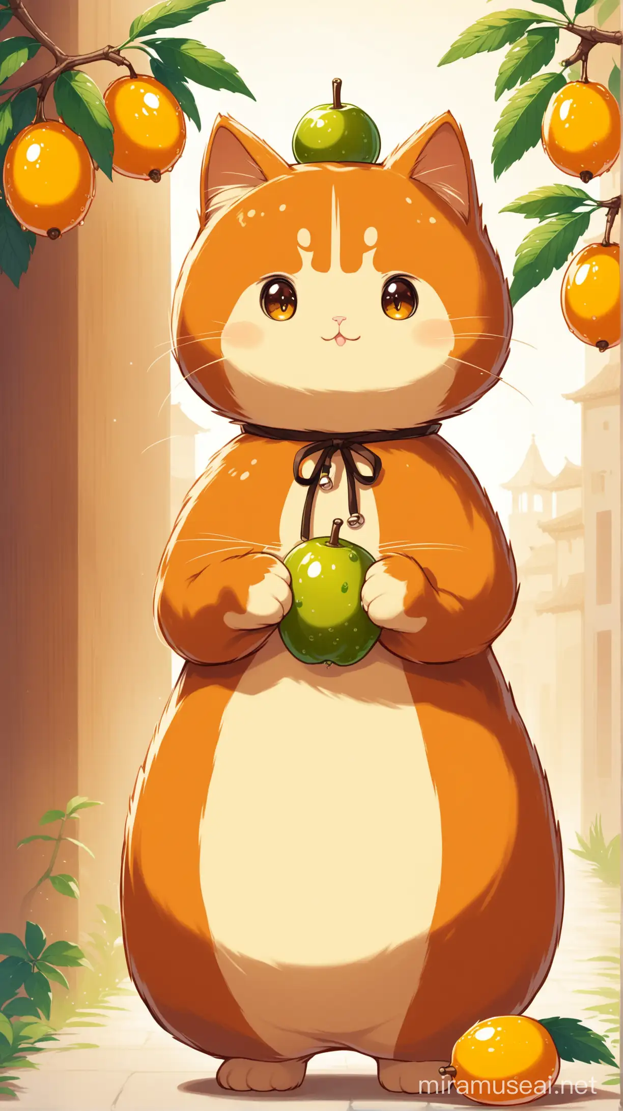 Chinotto Cat Character in Elegant Attire