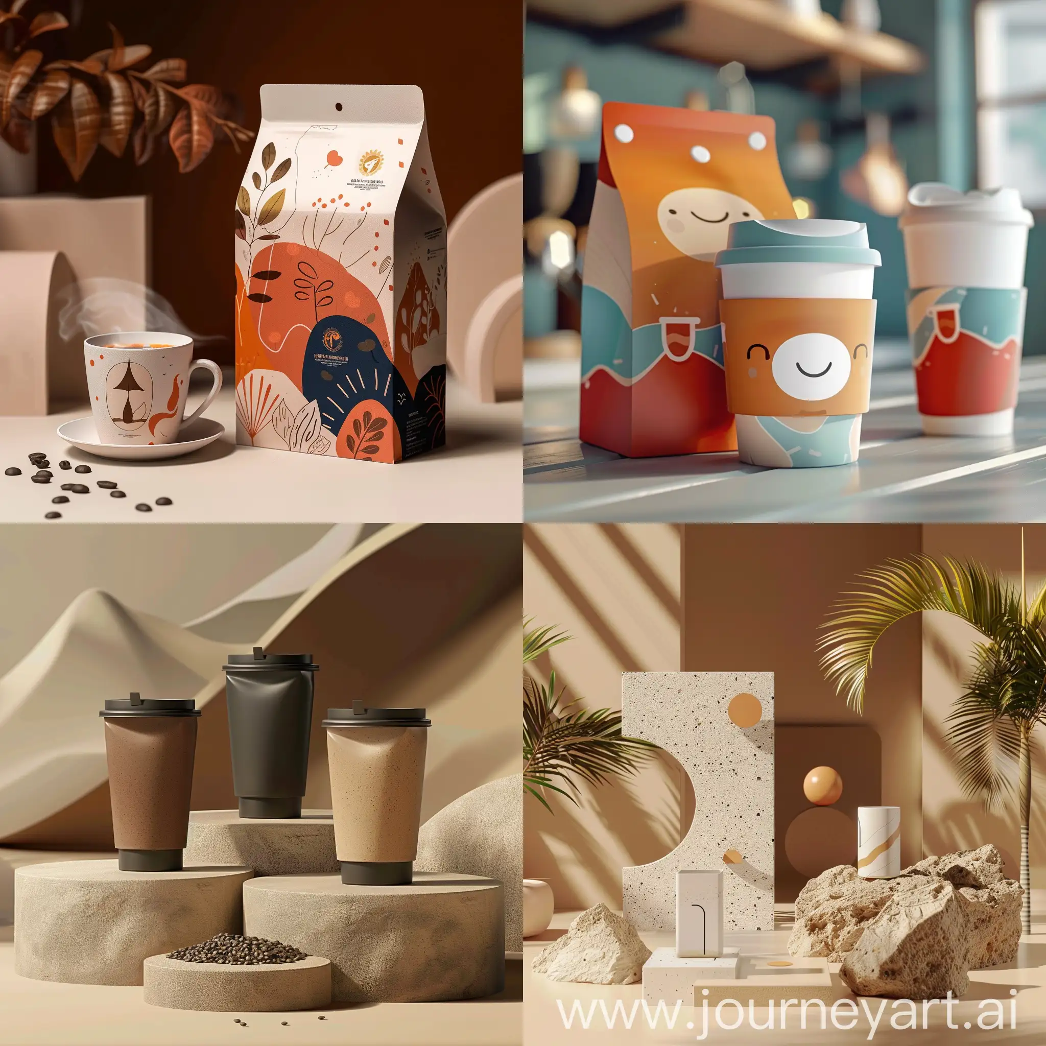 Creative packaging for coffee :: 3D animation