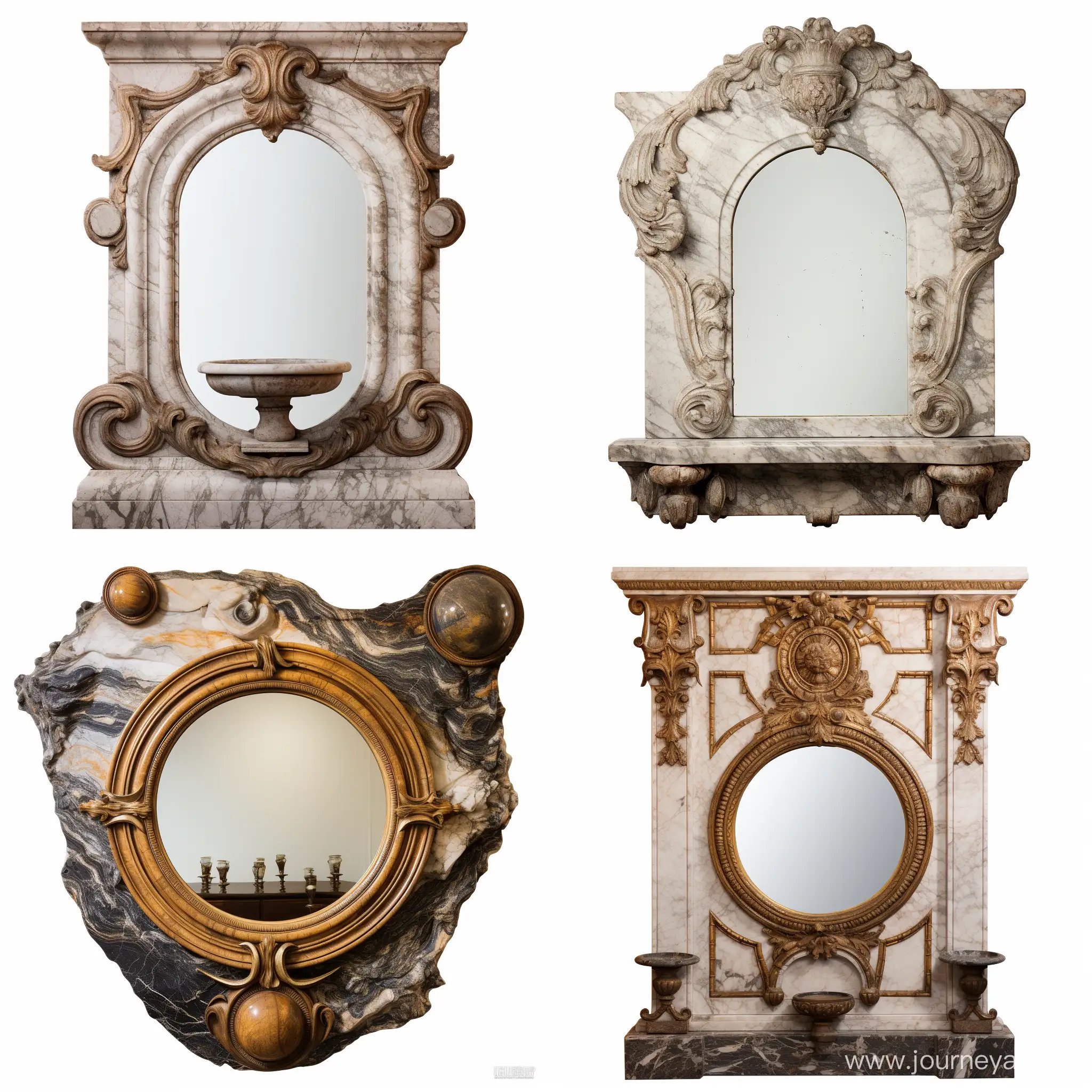 Luxurious-11-Ornamental-Marble-Wall-Fountain-Mirror
