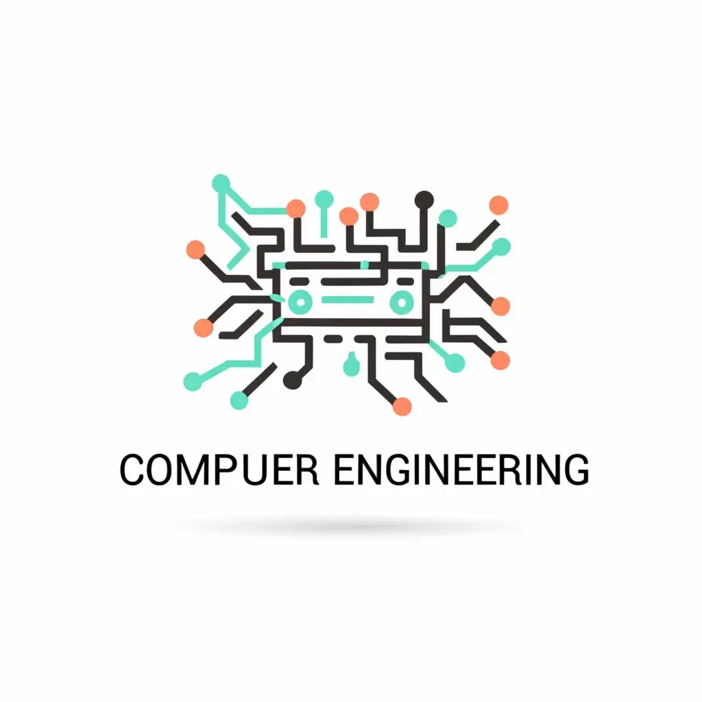 a logo design,with the text "computer engineering", main symbol:computer, innovate, education,complex,be used in Technology industry,clear background