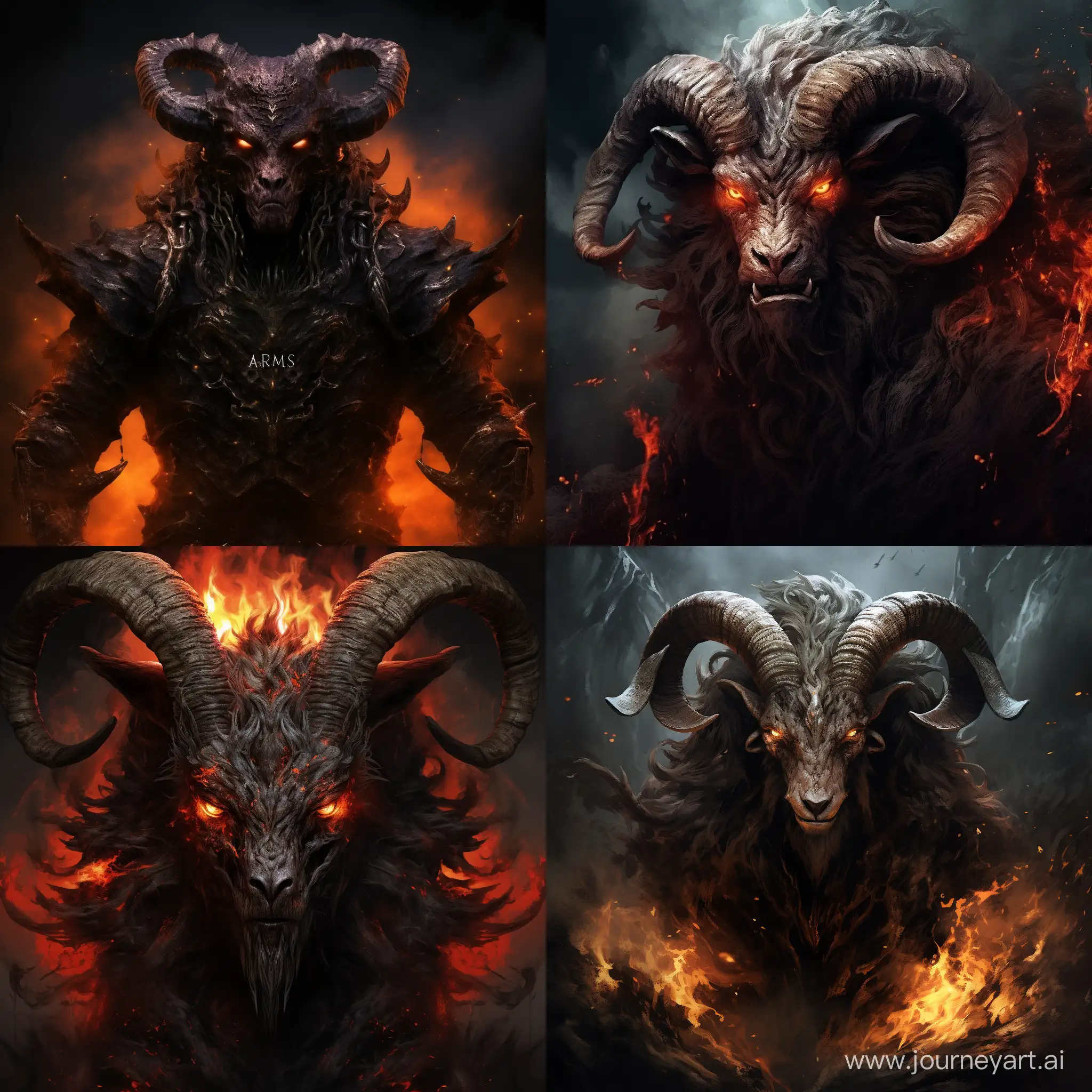 Aries-Zodiac-Sign-Monster-Dark-Realism-Artwork