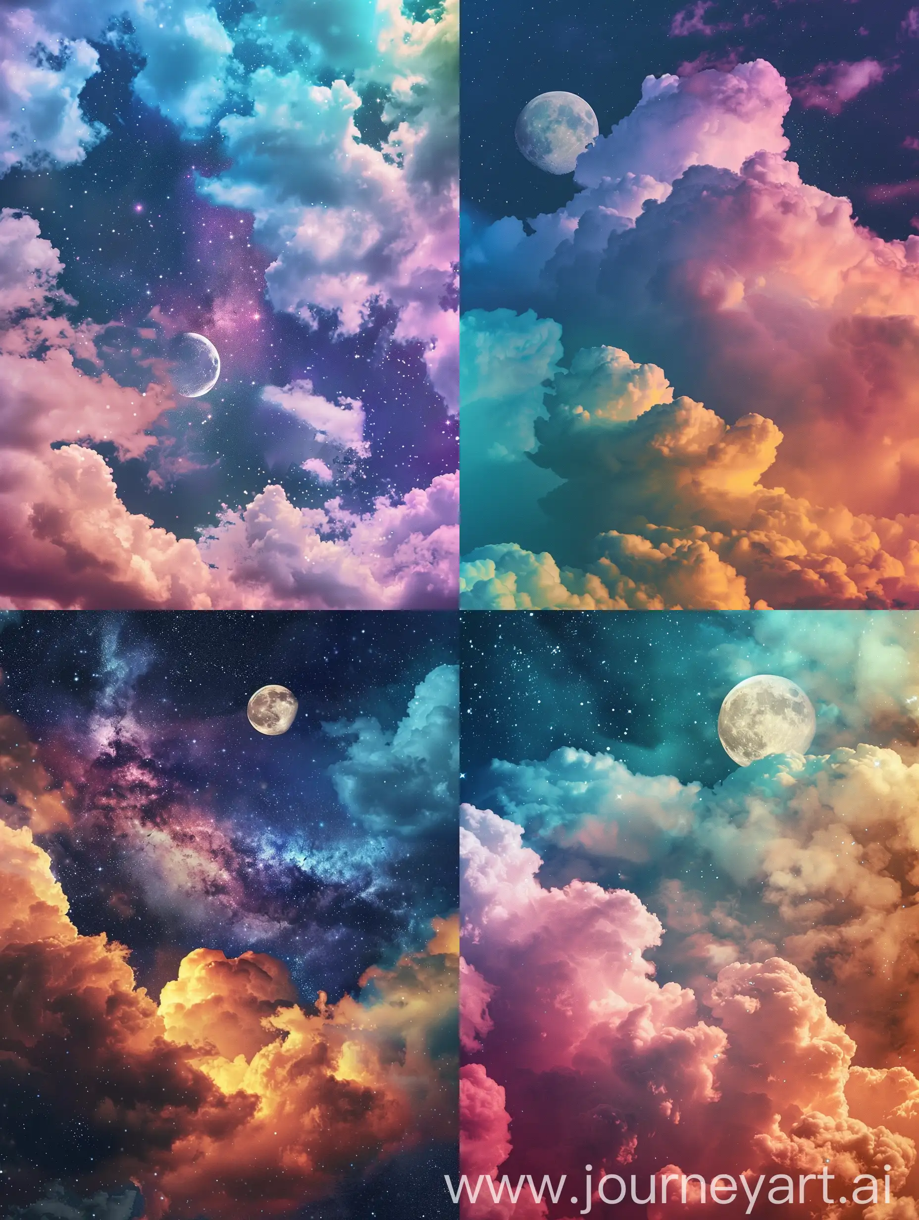 Fantasy-Moonlit-Sky-with-Colorful-Clouds-and-Stars