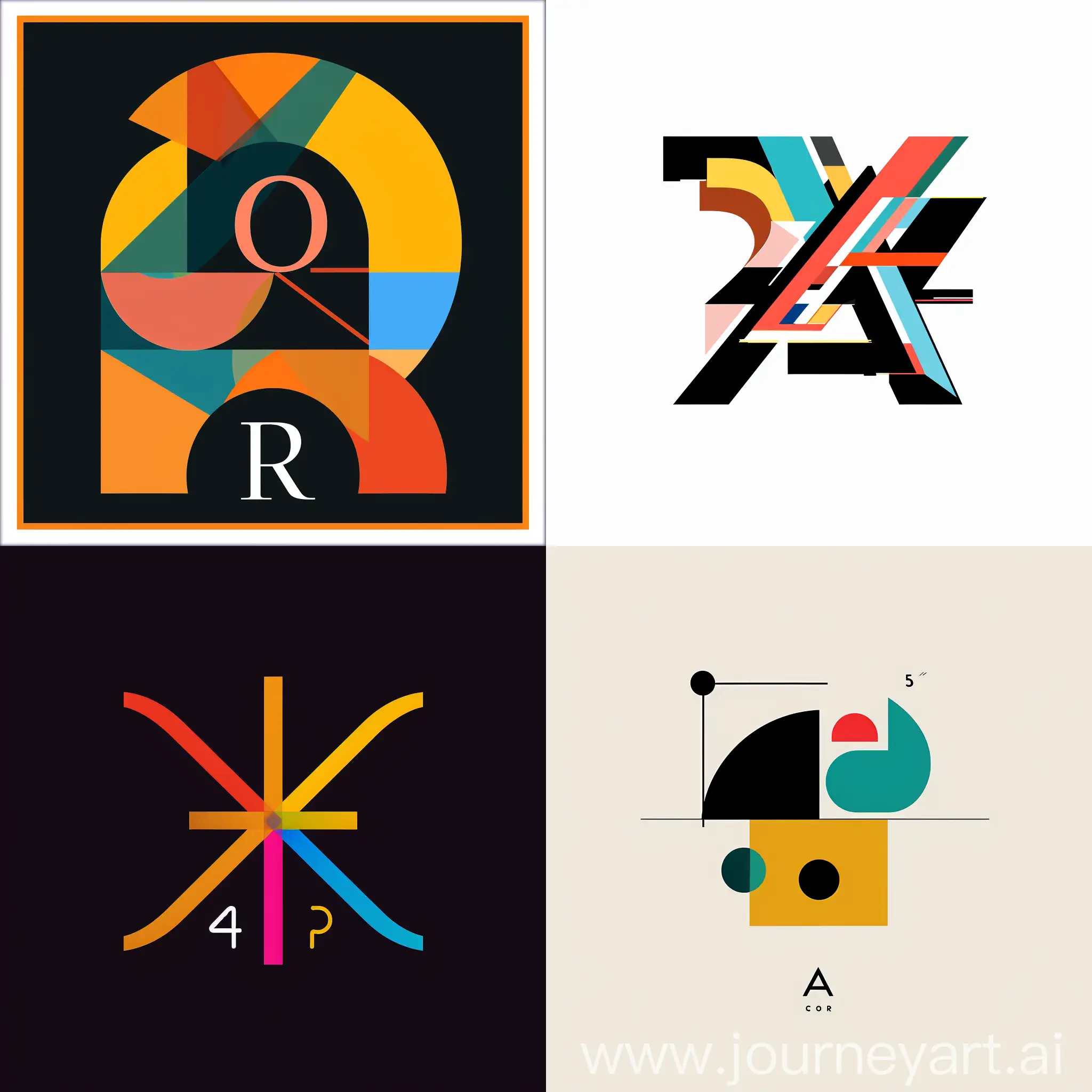 post modernism logo design, surrealism, dadaism, artistc, visual illusion, minimalism abstraction, sharp color--ar 4:5