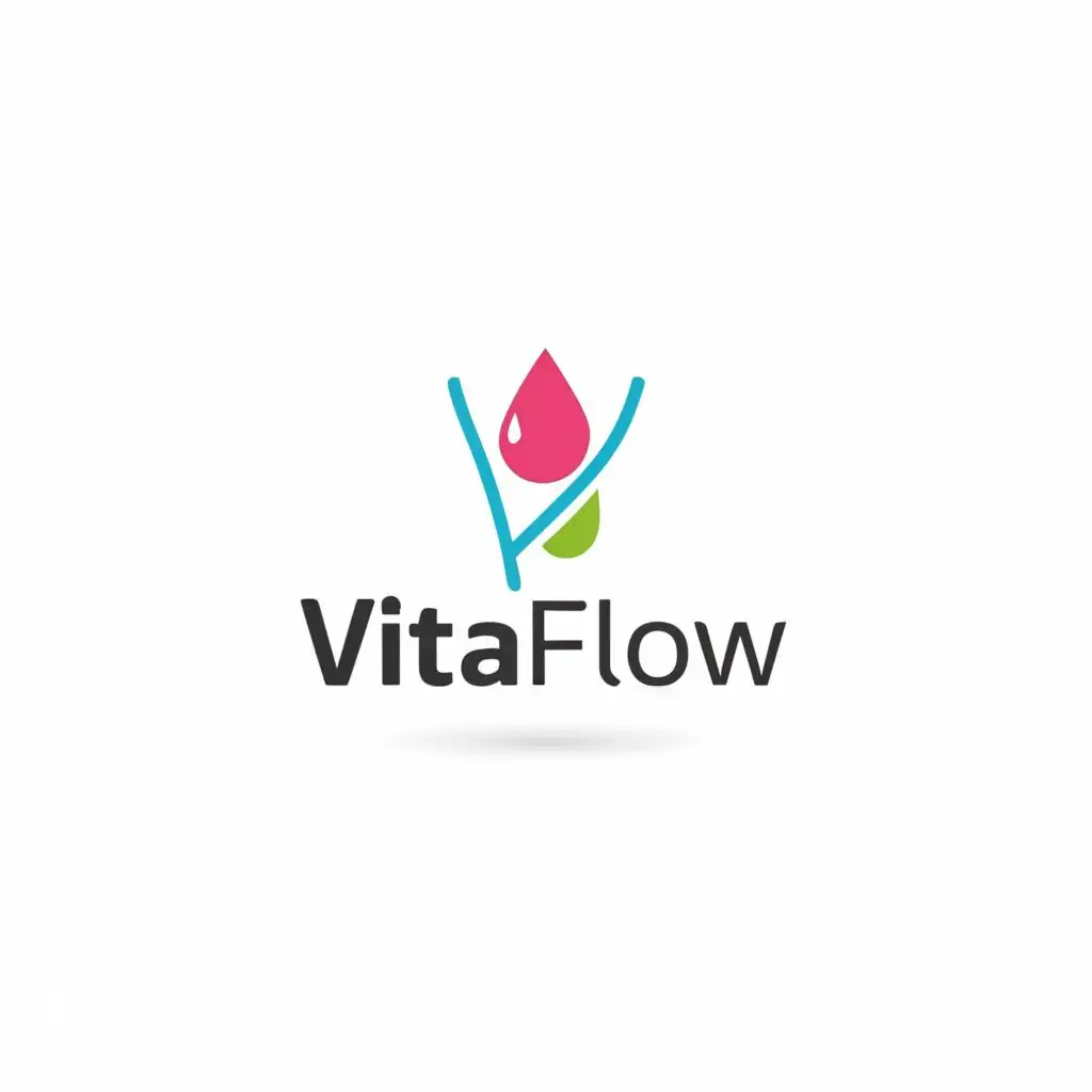 a logo design,with the text "VITAFLOW", main symbol:VITAMIN IV,Moderate,be used in Beauty Spa industry,clear background