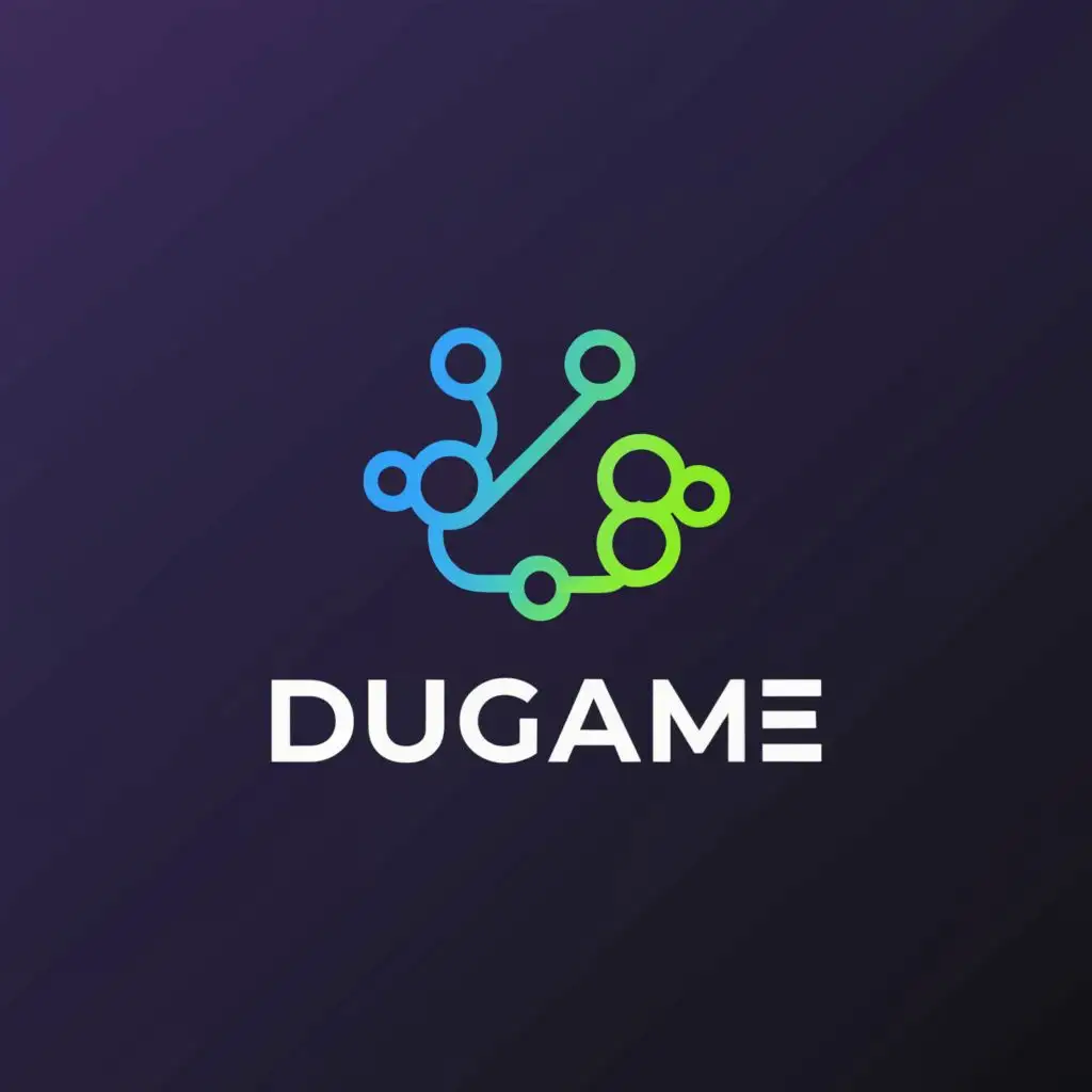 a logo design,with the text "DuGame", main symbol:HANDPHONE, PC, Laptop,Moderate,be used in Internet industry,clear background