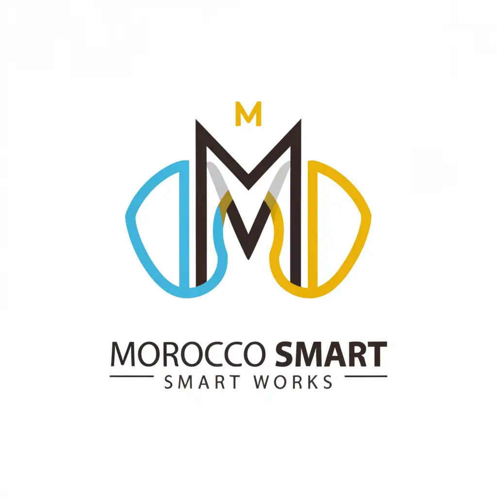 a logo design,with the text MOROCCO SMART WORKS, main symbol: M S W, Minimalistic, be used in Internet industry, clear background