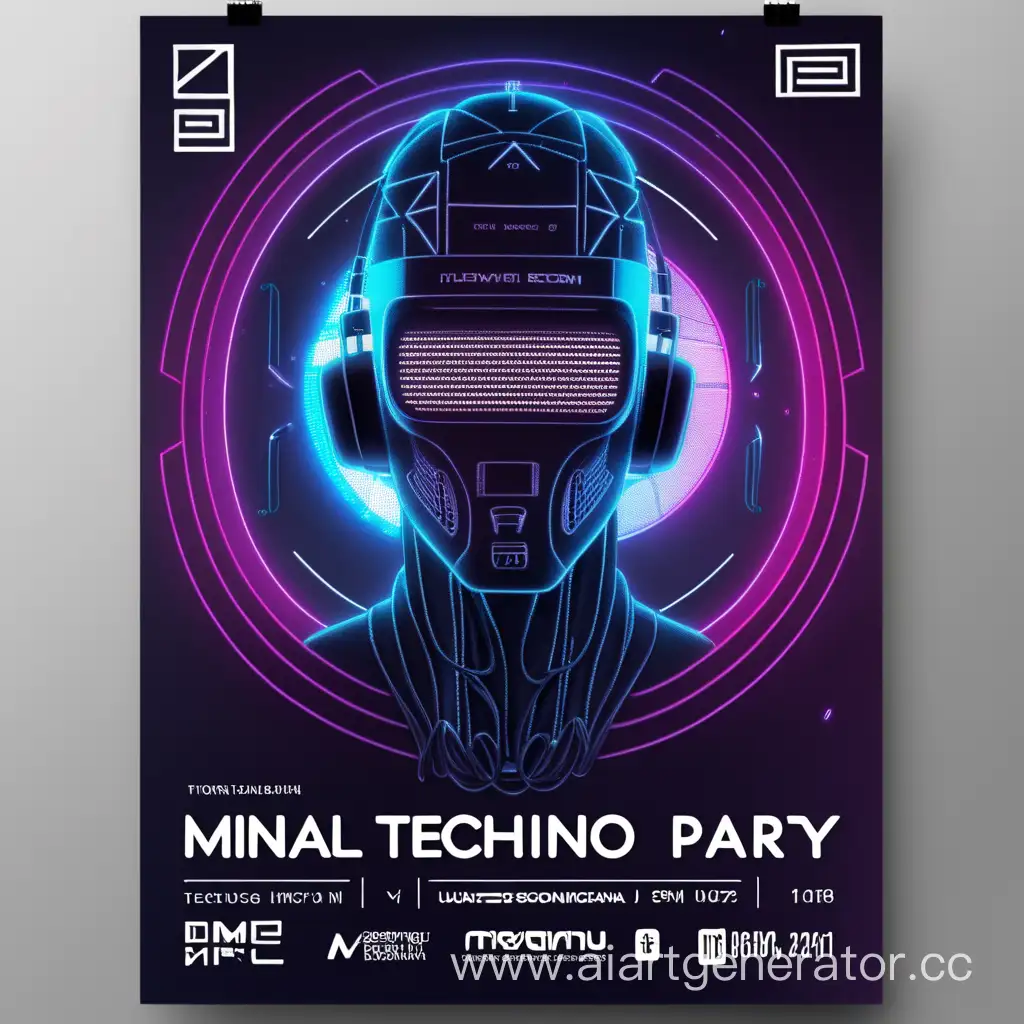 minimal techno party
make flyer pls
