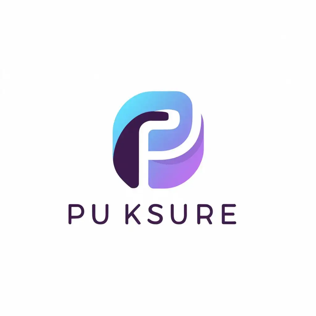 a logo design,with the text "puksure", main symbol:p,Moderate,clear background
