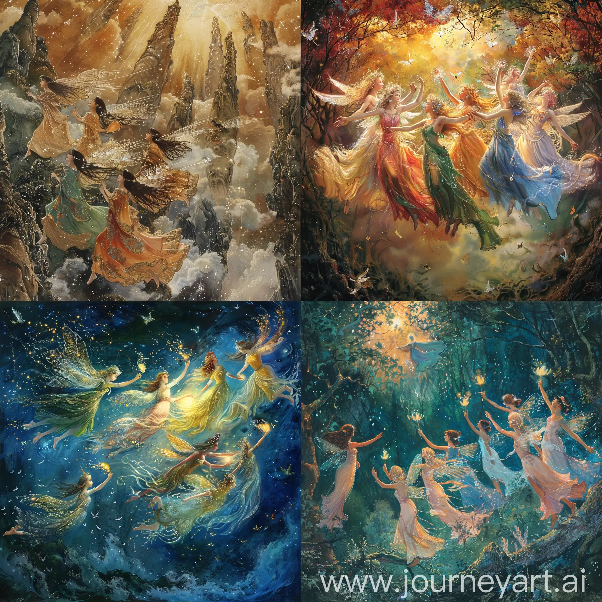 Nine-Heavenly-Fairies-Descend-Celestial-Beings-in-Mortal-Realm