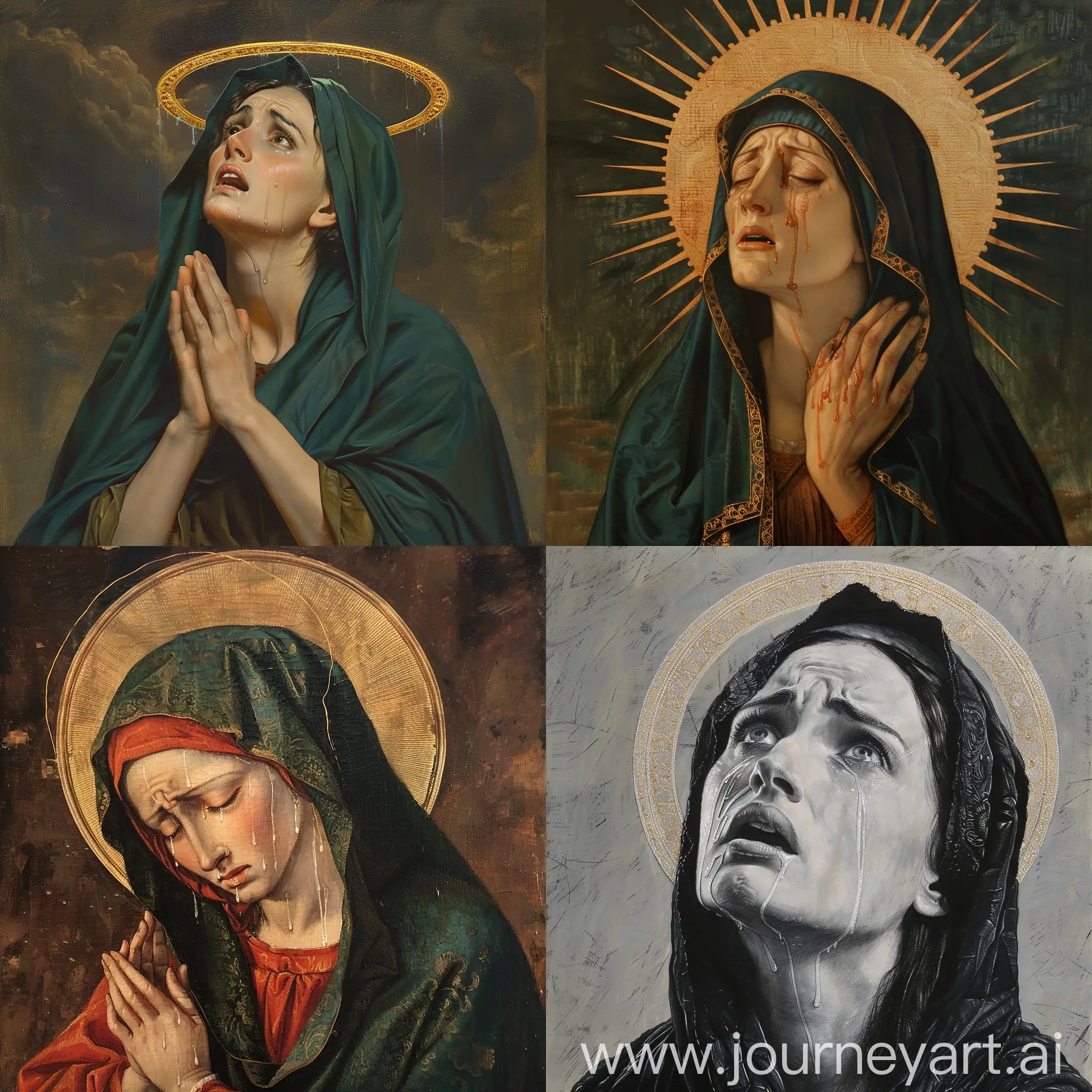 Divine-Sorrow-Holy-Mother-with-a-Radiant-Halo