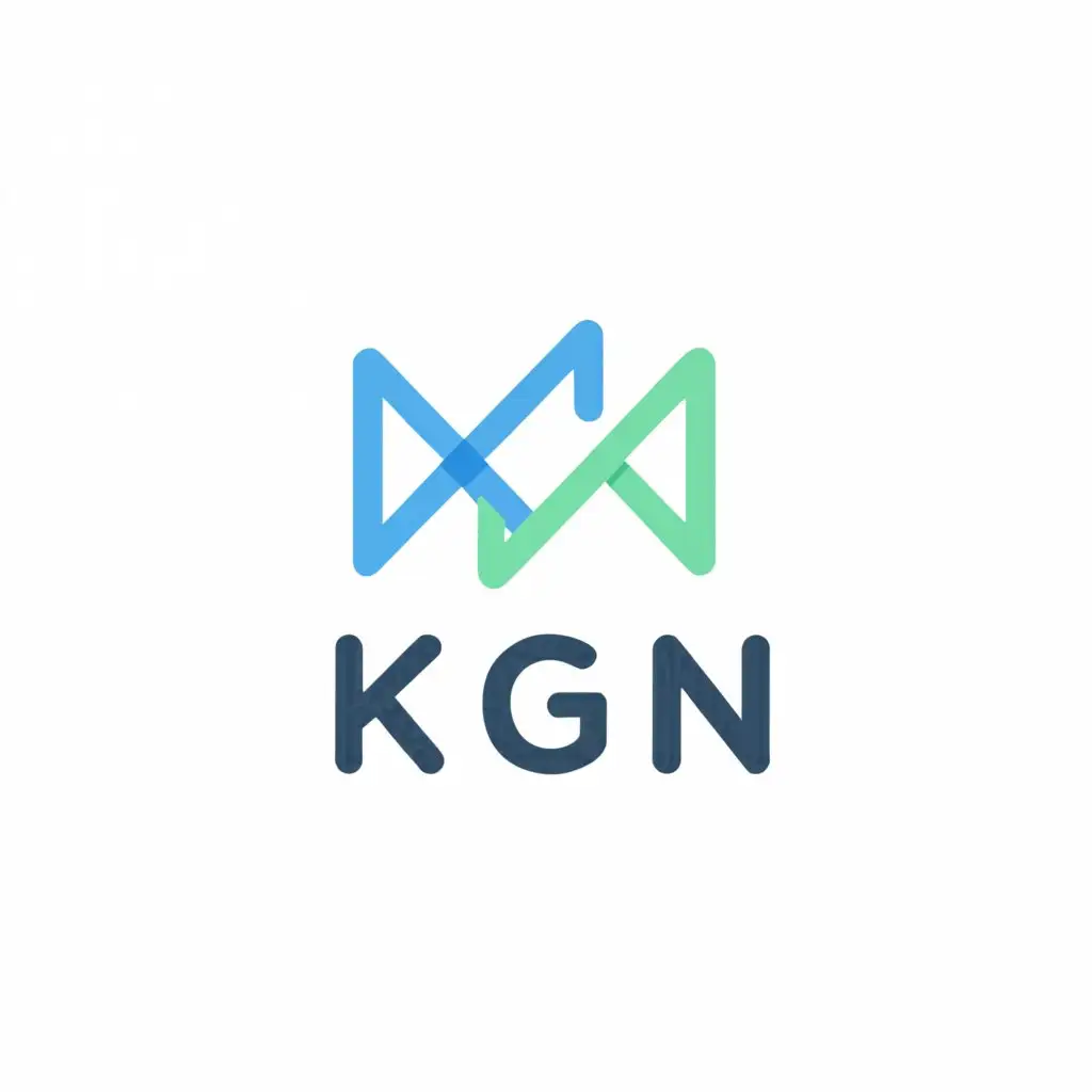 a logo design, with the text 'KGN', main symbol: three shapes of symbol greater than with color red and white, Minimalistic, to be used in Internet industry, clear background